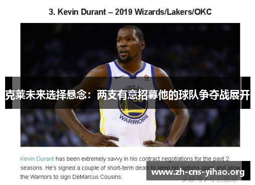 克莱未来选择悬念:两支有意招募他的球队争夺战展开 克莱未来选择悬念:两支有意招募他的球队争夺战展开