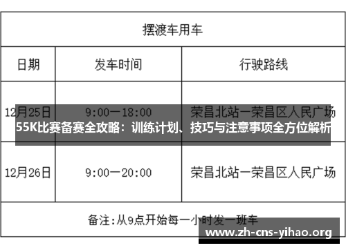 55K比赛备赛全攻略:训练计划、技巧与注意事项全方位解析 55K比赛备赛全攻略:训练计划、技巧与注意事项全方位解析